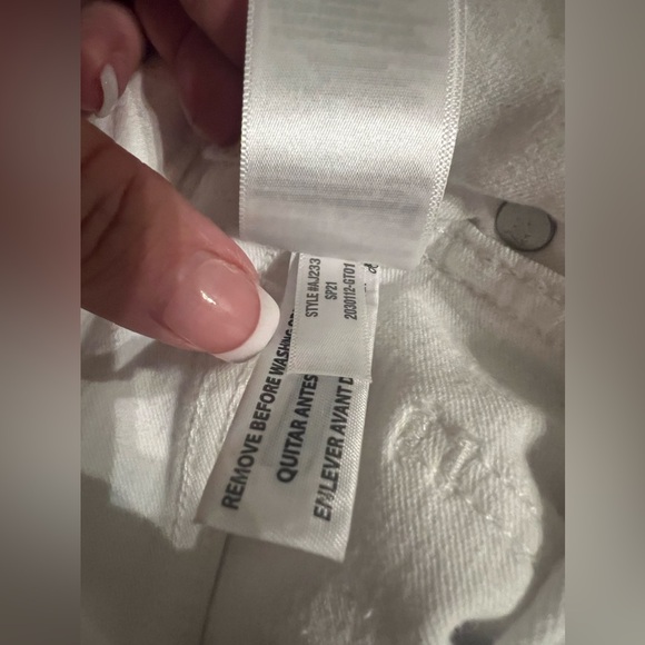 Madewell NWOT 10” Pure White High Rise Skinny Jeans Size 27 - Picture 12 of 14